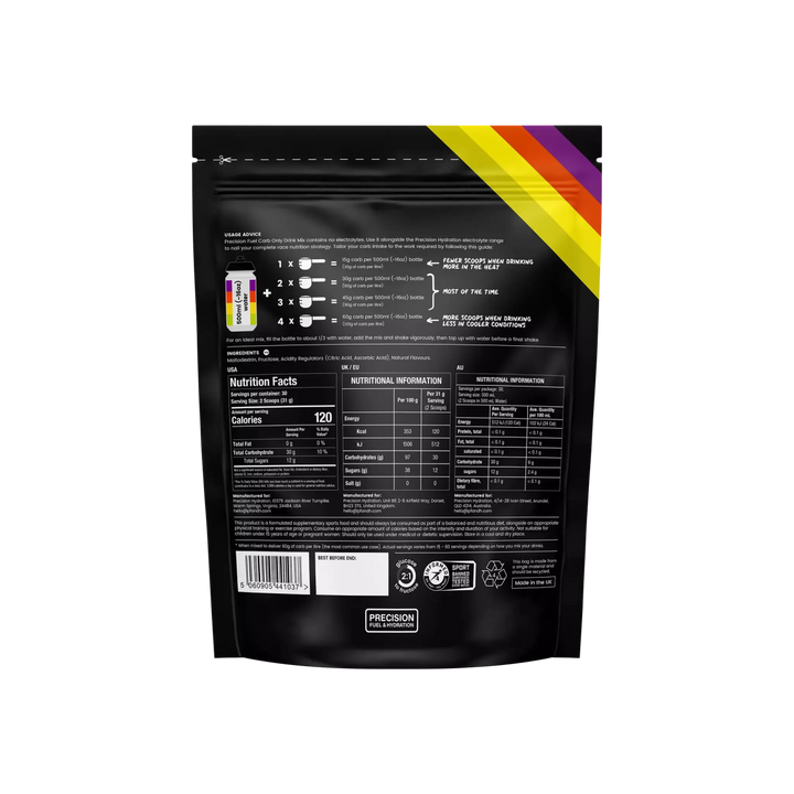 Precision Fuel & Hydration - Carb Only Drink Mix - Run Vault