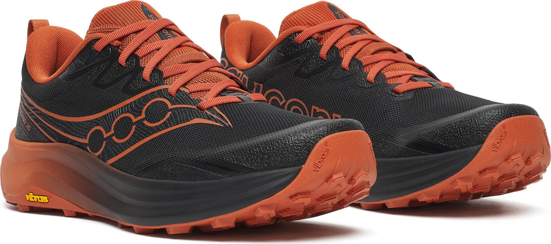Saucony Peregrine 16 Men's - Black/Rust, side view