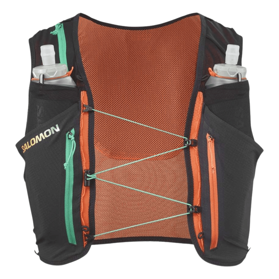 Salomon Sense Pro 6 Hydration Vest - Limited Edition - Black/Nasturtium/Dynasty Green - Run Vault