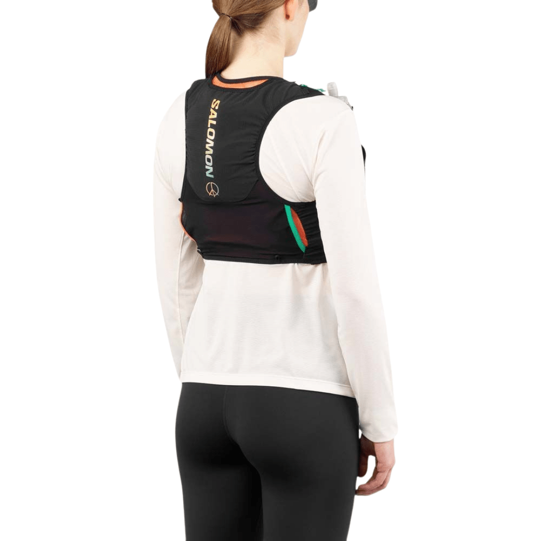 Salomon Sense Pro 6 Hydration Vest - Limited Edition - Black/Nasturtium/Dynasty Green - Run Vault