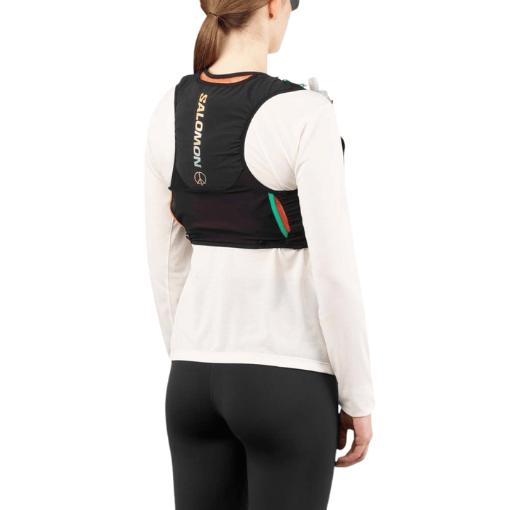 Salomon Sense Pro 6 Hydration Vest - Limited Edition - Black/Nasturtium/Dynasty Green - Run Vault