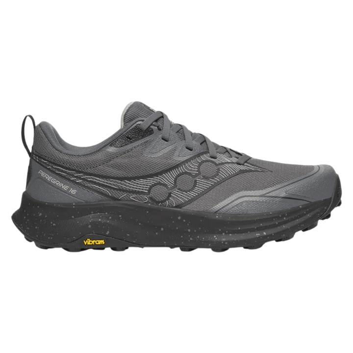 Saucony Peregrine 16 Men's Black/Carbon WIDE 2E - Run Vault