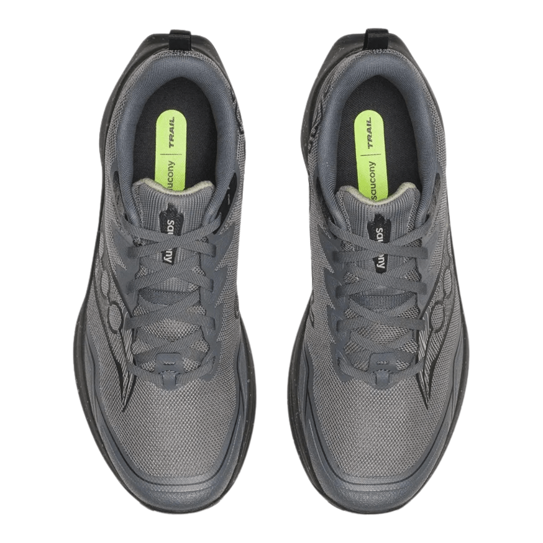 Saucony Peregrine 16 Men's Black/Carbon WIDE 2E - Run Vault