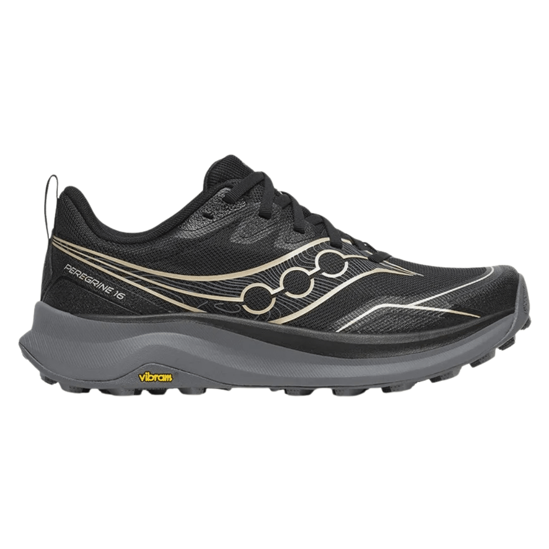 Saucony Peregrine 16 Women's Black/Carbon WIDE 1D - Run Vault