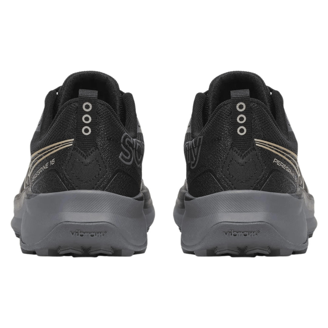 Saucony Peregrine 16 Women's Black/Carbon WIDE 1D - Run Vault