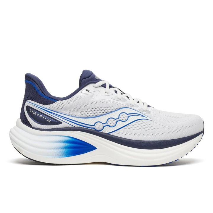 Saucony Triumph 24 Men's White/Naval - Run Vault