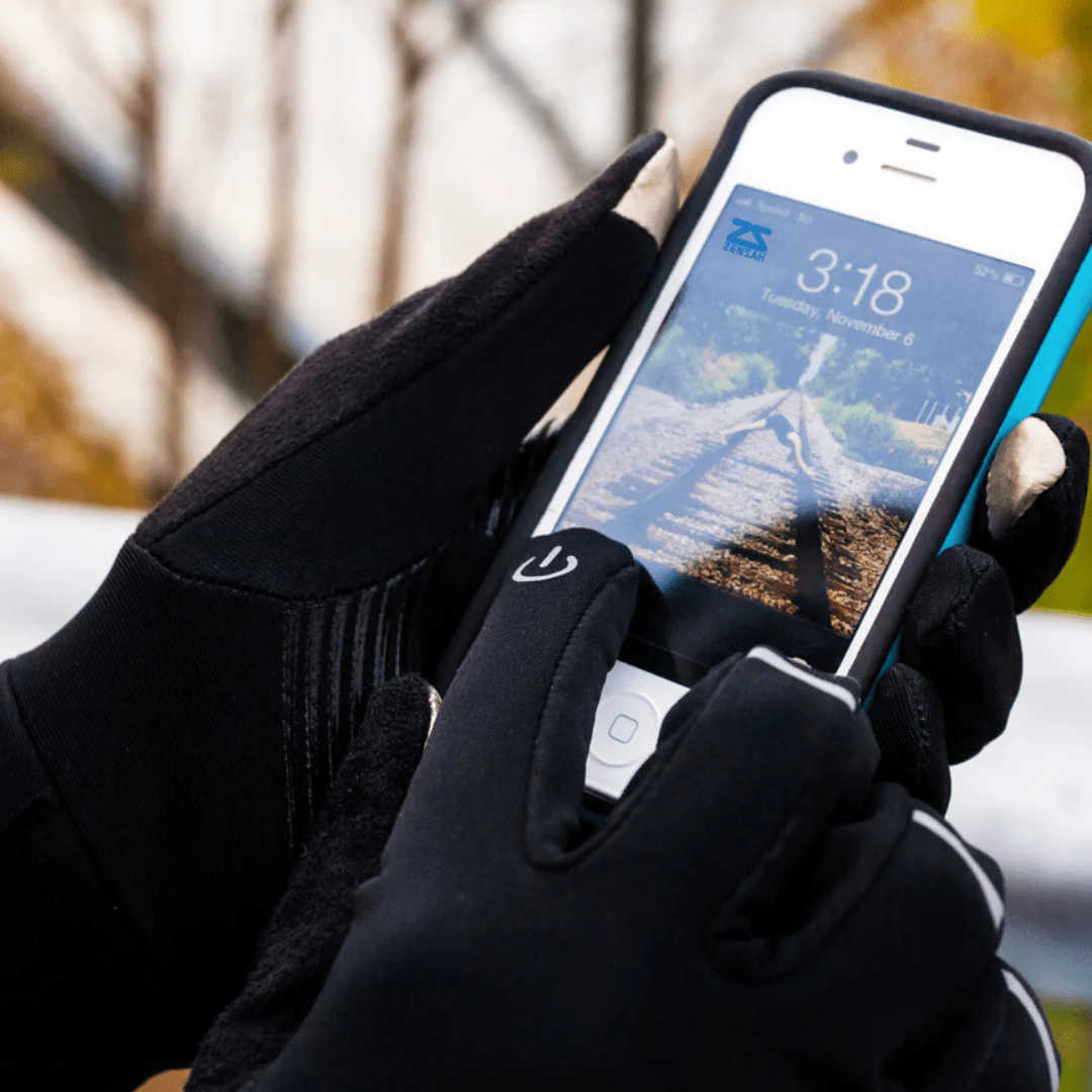 Zensah Reflective Smart Gloves - Run Vault