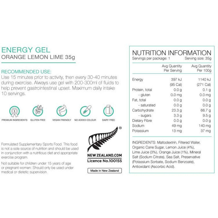 Pure Sports Nutrition - Pure Energy Gel 35g - Run Vault