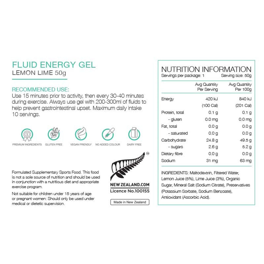 Pure Sports Nutrition - Pure Fluid Energy Gel 50g - Run Vault