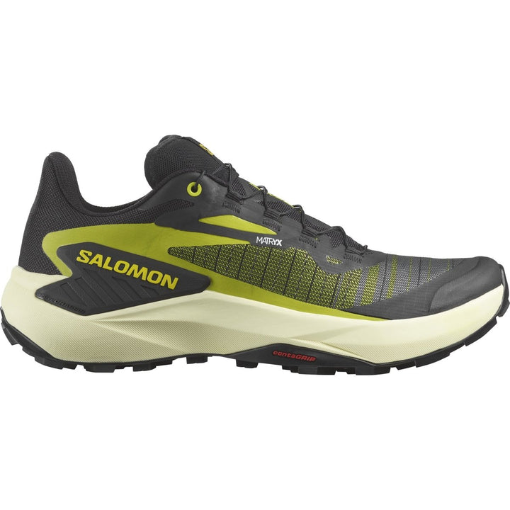 Salomon - Genesis - Black/Sulphur Spring/Transparent Yellow - Men's - Run Vault