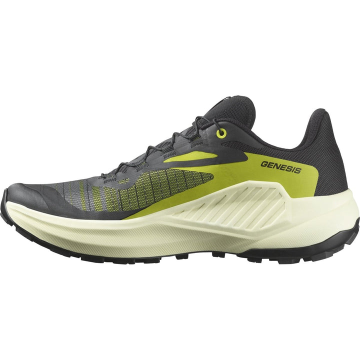 Salomon - Genesis - Black/Sulphur Spring/Transparent Yellow - Men's - Run Vault