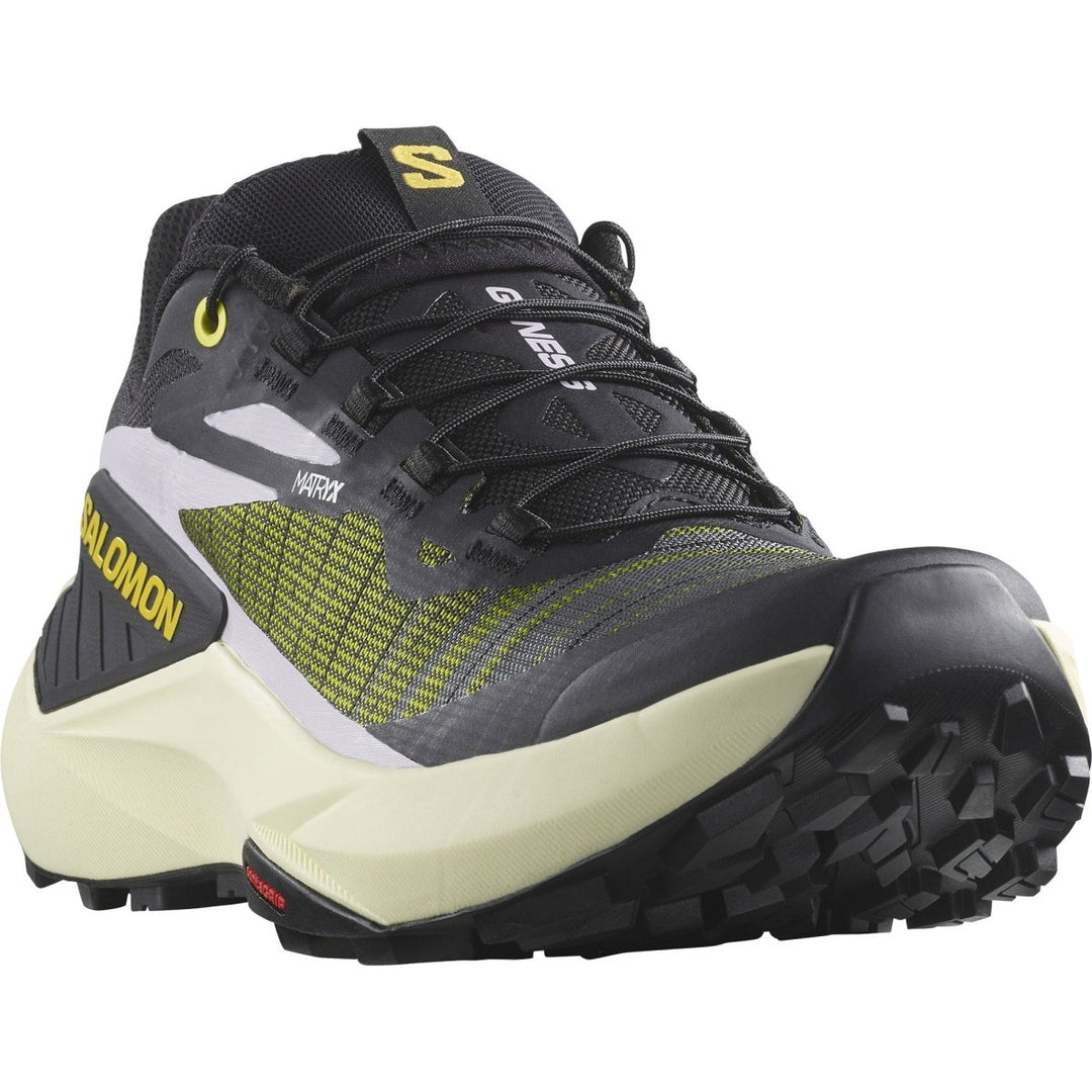 Salomon - Genesis - Black/Sulphur/Orchid Petal - Women's - Run Vault