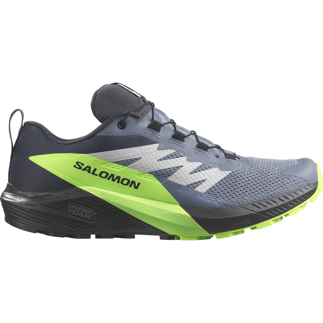 Salomon - Sense Ride 5 - Men's - Black/Laurel Wreath/Green Gecko - Run Vault