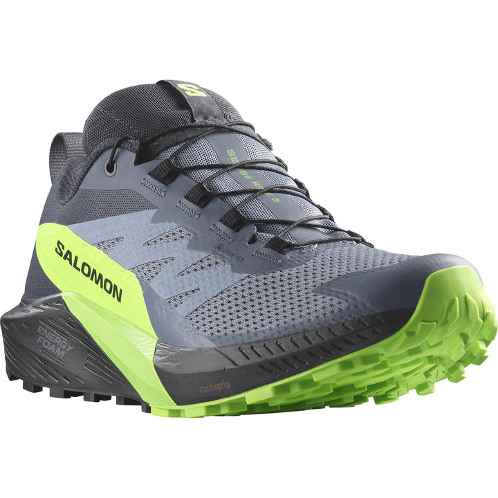 Salomon - Sense Ride 5 - Men's - Black/Laurel Wreath/Green Gecko - Run Vault