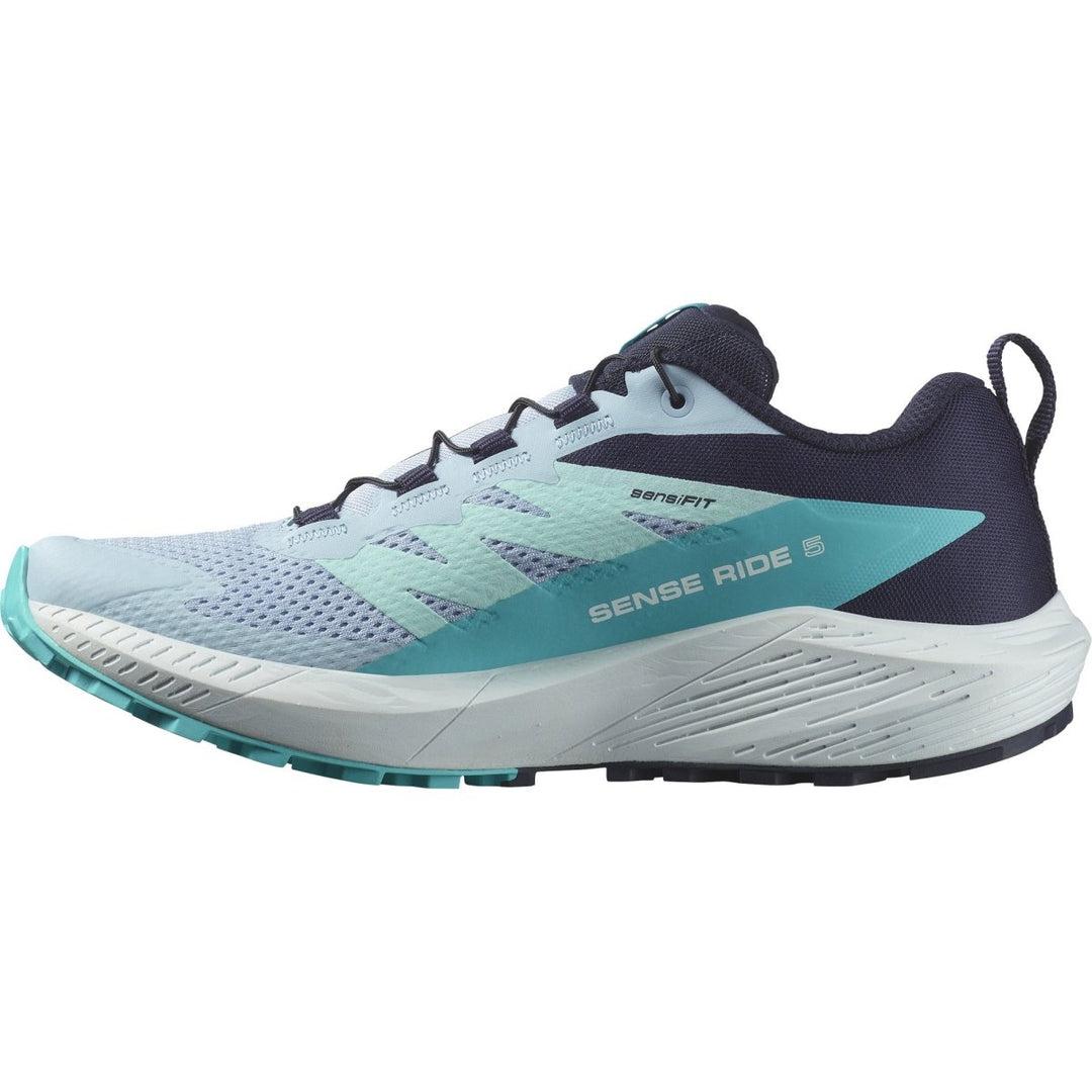 Salomon - Sense Ride 5 - Women's - Cashmere Blue/Carbon/Peacock Blue - Run Vault